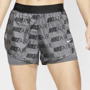Nike Black and Gray Athletic Shorts